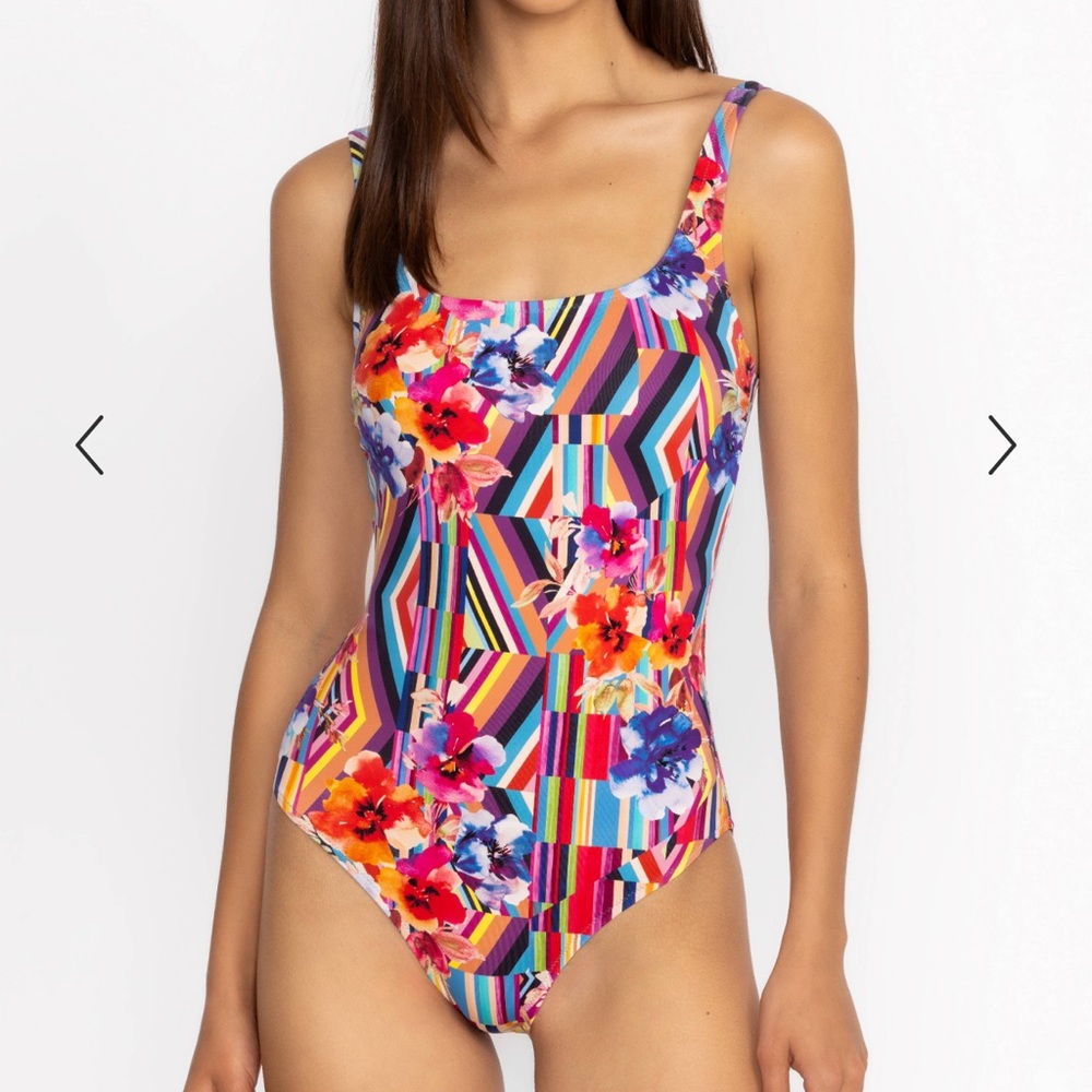 NEW Johnny Was One Piece Swimsuit Multicolor